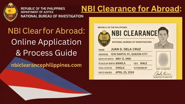 NBI Clearance for Abroad: Online Application & Process Guide