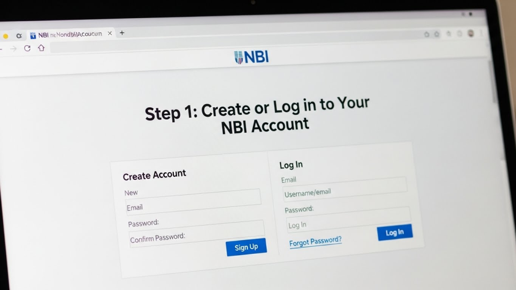 Create or Log in to Your NBI Account