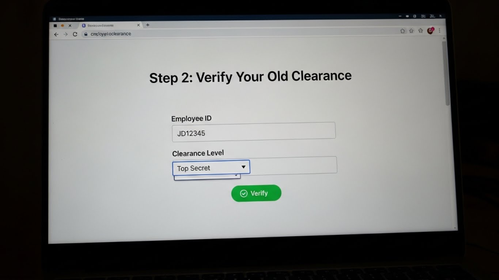 Verify Your Old Clearance