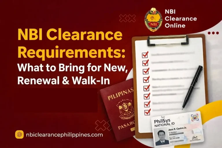 NBI Clearance Requirements 2026: What to Bring for New, Renewal & Walk-In