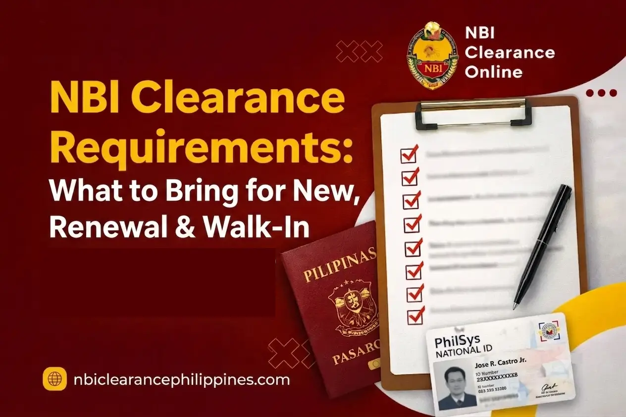 NBI Clearance Requirements 2026: What to Bring for New, Renewal & Walk-In