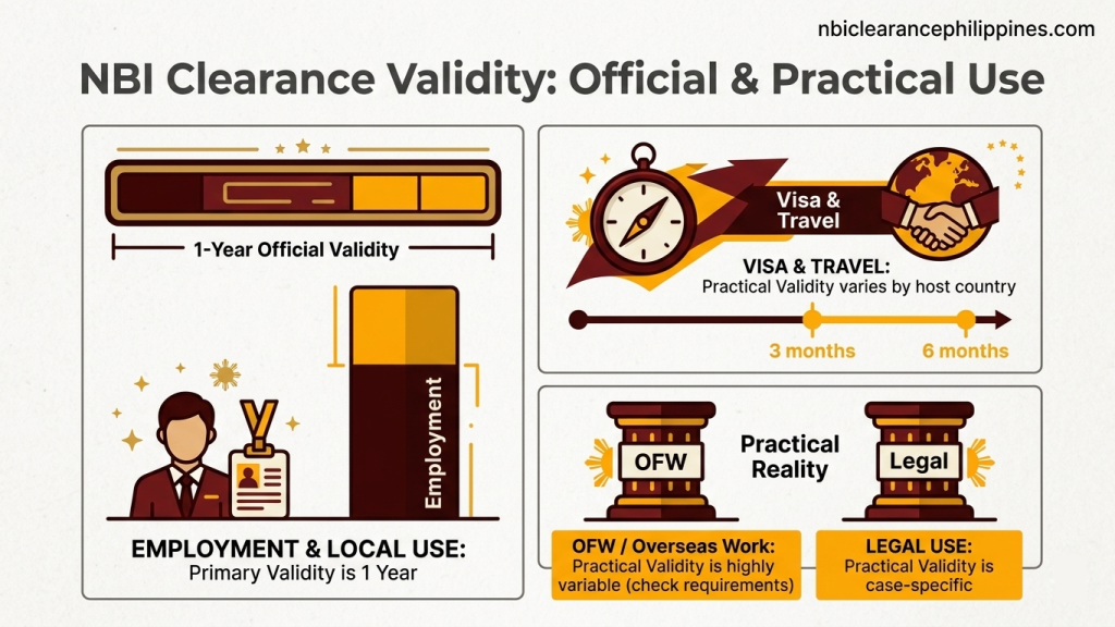 NBI Clearance Validity by Purpose