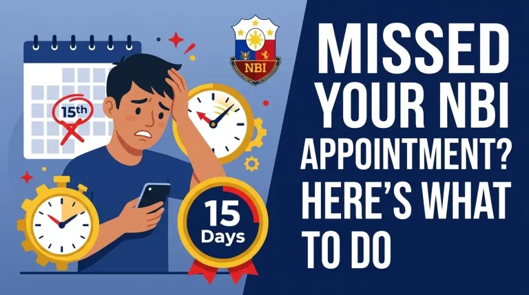 Missed Your NBI Appointment?