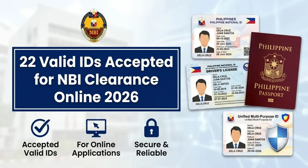 Valid IDs Accepted for NBI Clearance