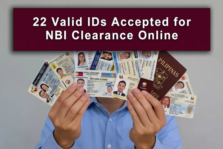 Valid IDs Accepted for NBI Clearance