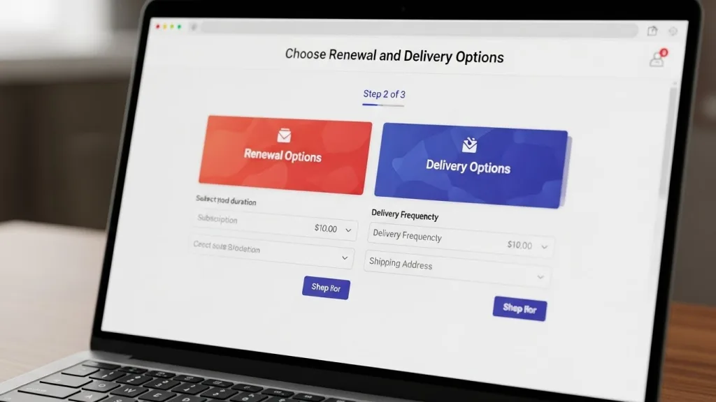 Choose Renewal and Delivery Options