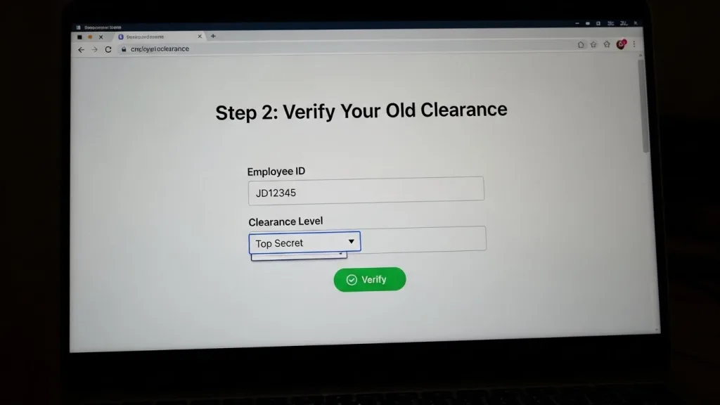 Verify Your Old Clearance